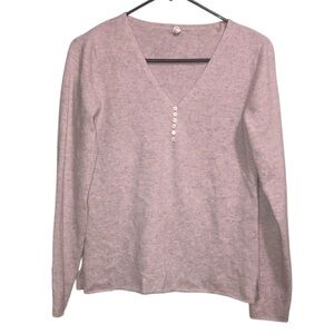 Margaret O’Leary V-Neck Cashmere Sweater Women's Small S
